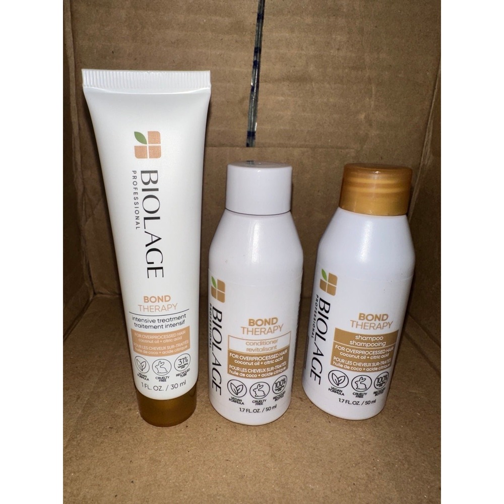 Biolage Matrix bond therapy travel shampoo‎ conditioner